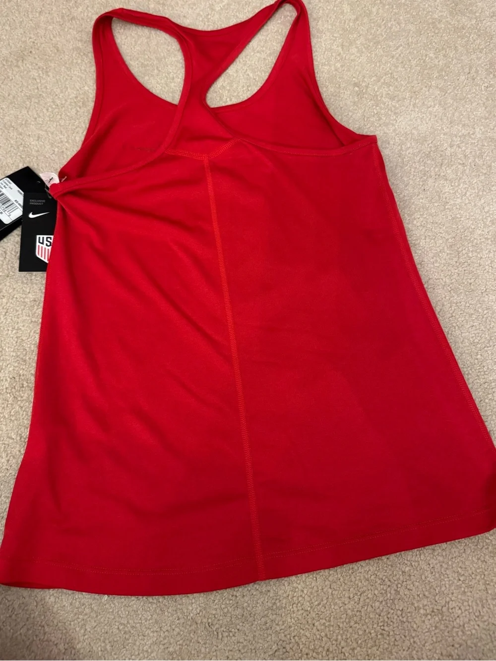 Nike Red USA Dry Fit Athletic Tank Top - Picture 6 of 6